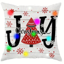 Axyaa Snowflake Christmas Tree Luminous Pillowcase
