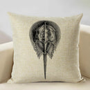 Axyaa Octopus Personality Linen Pillowcase for Marine Life Sofa Decoration
