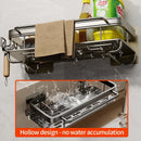 Axyaa Kitchen Shelf Organizer Draining Rack for Cleaning Supplies