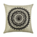 Axyaa Abstract Geometry Linen Pillowcase 45*45cm Square Home Sofa Decor Cover