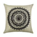 Axyaa Abstract Geometry Linen Pillowcase 45*45cm Square Home Sofa Decor Cover