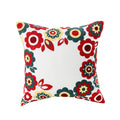 Embroidered Bohemian Pillow Cover by Axyaa - 45x45 Decorative Cushion Case