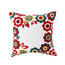 Embroidered Bohemian Pillow Cover by Axyaa - 45x45 Decorative Cushion Case