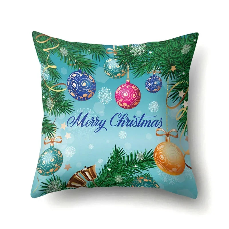 Axyaa Christmas Tree Throw Pillow Case - Festive Xmas Cushion Cover for Home Decor