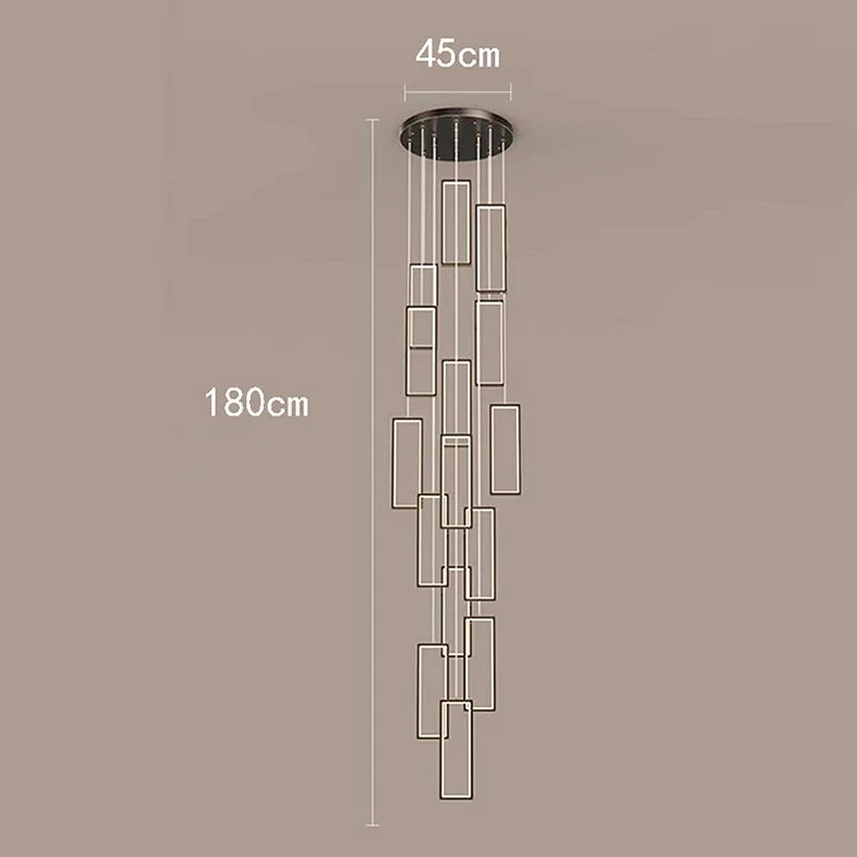 Axyaa Nordic Stair Chandelier Ceiling Light for Living and Dining Room