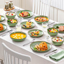 Axya Nymph Ceramic Tableware Set - Dinnerware for 4/8 Person