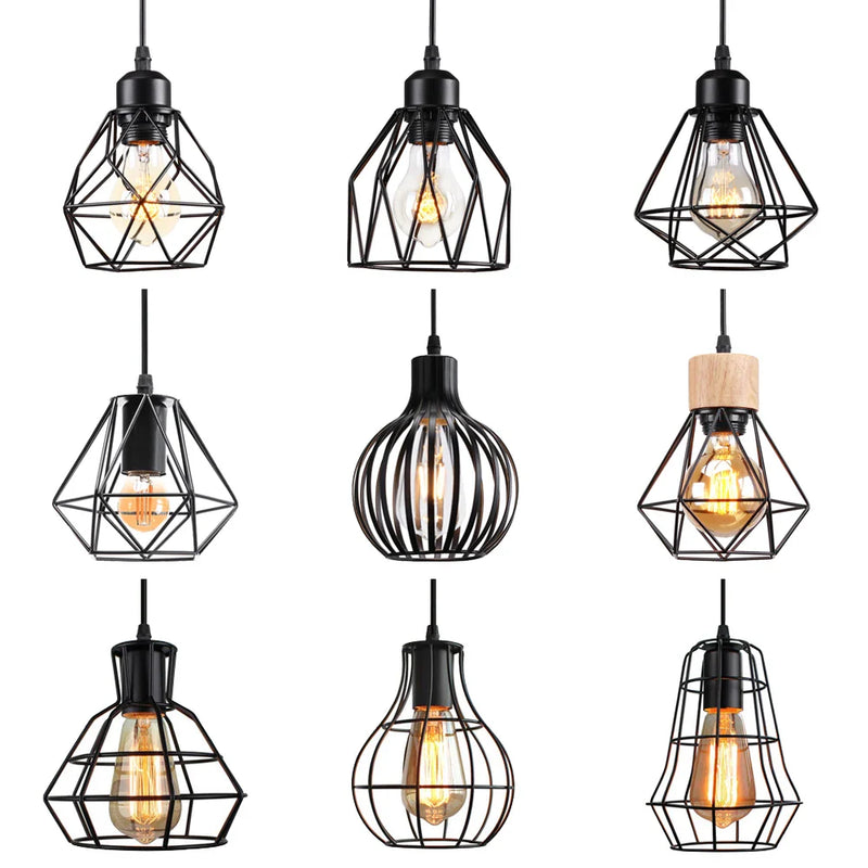 Axyaa Retro Loft Pendant Ceiling Light for Home Living Room Kitchen Lighting