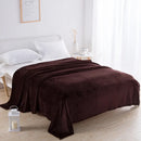 Axyaa Super Soft Reversible Mink Fleece Throw Blanket Twin Queen Size