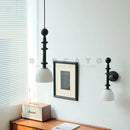 Axyaa LED Walnut Log Brown Pendant Light for Parlor, Bedroom, Cafe