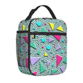 Axyaa Retro Insulated Lunch Bag - Portable Thermal Bento Tote for Work & School