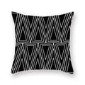 Axyaa Abstract Geometry Letter Print Cushion Cover - 45x45cm