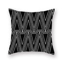 Axyaa Abstract Geometry Letter Print Cushion Cover - 45x45cm