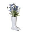 Axyaa Ceramic Boot Vase for Hydroponic Flower Arrangement and Home Decoration