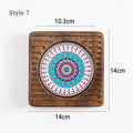 Axyaa Solid Wood Heat Insulation Mat, Anti-Scalding Table Mat-Coaster