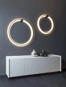 Axyaa LED Circular Wall Lamp - Modern Minimalist Bedroom Lighting Fixutre