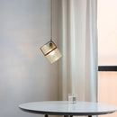 Axyaa Glass LED Pendant Lamp - Industrial Vintage Hanging Lights - Kitchen Dining Living Room