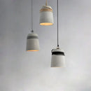 Axyaa Minimalist Cylindrical Hemp Rope Pendant Light