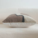 Axyaa Tufted Block Cushion Cover - Beige Black Brown Grey Modern Home Decor