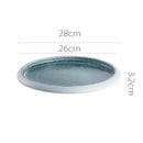 Axyaa Circular Ceramic Restaurant Service Plate Set