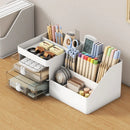 Axyaa Makeup & Jewelry Organizer: Plastic Desktop Storage Box for Cosmetics & Stationery