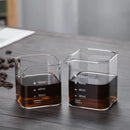 Axyaa 90ml/120ml Espresso Milk Pitcher Square Transparent Milk Sharing Cup