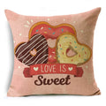 Axyaa Pink Heart Pattern Cushion Cover - 40cm/45cm & 50cm Sizes