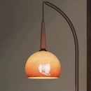 Contemporary Orange Floor Lamp by Axyaa - Mid Century Style with Table & Storage