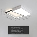 Axyaa Geometric LED Ceiling Light: Creative, Minimalist, Super Bright and Eye-Friendly