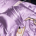 Axyaa Solid Color Silk Pillowcase Set - Queen Size 48x74cm
