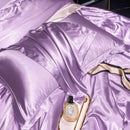 Axyaa Solid Color Silk Pillowcase Set - Queen Size 48x74cm