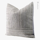 Axyaa Texture Stripe Stitch Square Pillow Seat Cushion Beige Living Room Sofa Decor