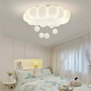 Axyaa Circular Cloud Acrylic LED Ceiling Lamp for Living Room Restaurant Bedroom