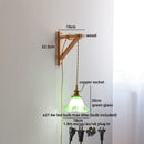 Axyaa Wooden LED Wall Sconce Light Fixture for Home Decor, Wabi Sabi Style