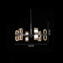 Axyaa LED Acrylic Chandelier: Modern Minimalist Designer Lighting for Home Decor