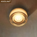 Axyaa Amber Smoke LED Ceiling Light Fixture for Modern Home Decor