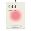 Modern Angel Numbers Aura Art Prints by Axyaa - Aesthetic Canvas Painting for Home Décor