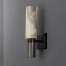Axyaa Marble Alabaster Copper Wall Lamp Sconce LED Light