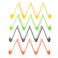 Axyaa Taco Rack Holder Set - Colorful Mexican Food Stand for 4, Pancake & Burrito Stand