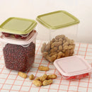 Axyaa Kitchen Storage Container Set - 17 Pcs Transparent Food Organizer Jars