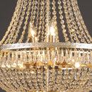 Axyaa Luxury Crystal Chandelier for Living Room High Ceiling Staircase European Style