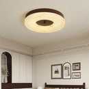 Axyaa Modern Walnut Crystal LED Ceiling Chandelier for Home Decor Lighting