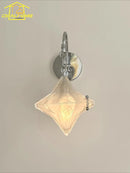 Axyaa Glass Star Wall Lamp LED E27 for Living Room Bedroom Aisle Balcony