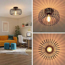 Axyaa American Birdcage Iron Light Fixture, Industrial Retro Style for Living Room, Bedroom