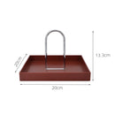 Axyaa Nordic Black Plastic Storage Tray for Home and Kitchen