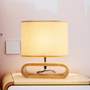 Axyaa Wooden Desk Lamp: Modern Minimalist Bedroom LED Lighting, Nordic Style Solid Wood