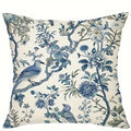 Axyaa Blue Floral Bird Pattern Pillowcase - Home Decor Brand