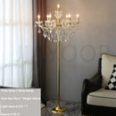 Axyaa Crystal Floor Lamp: Modern Luxury LED Fixture for Bedroom, Living Room & Villa Art
