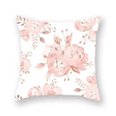 Axyaa Pink Bling Dots Geometric Throw Pillow Cover
