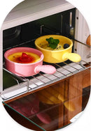Axyaa Ceramic Kids Bowl for Desserts & Porridge, Baby Food Tableware