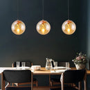 Axyaa Modern Glass Chandelier Bar Counter Restaurant Hanging Lights